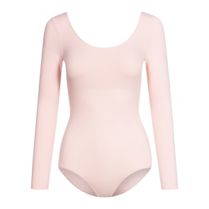 Rumpf Balletpakje voor Meisjes met Lange mouwen R3104 Roze en Wit