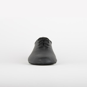 Rumpf RU1260 Jazzschoenen met Doorlopende Suède Zool zwart leer