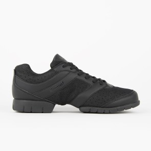 Rumpf Limbo RU1550 Zwarte Danssneakers met Gaas en Imitatieleer