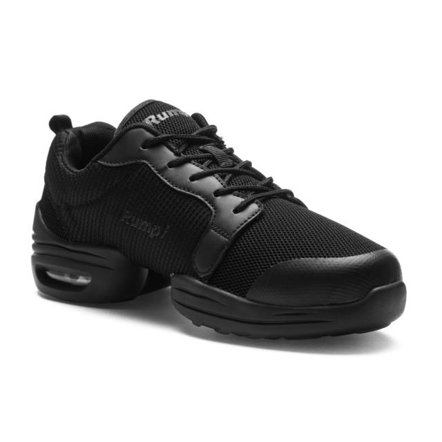 Rumpf Pebble Zwarte Danssneakers Met Veters 1516