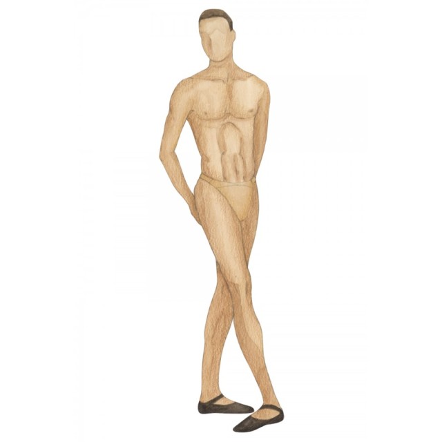 Bloch B3124 heren naadloze dancebelt Mickey