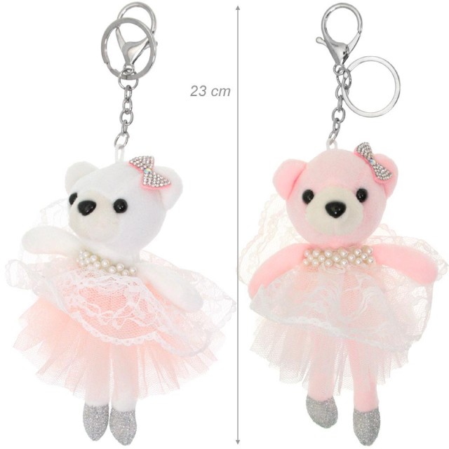 Alista Ballerina Beertje met Tutu Sleutelhanger